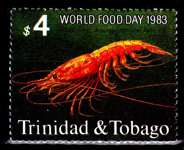 Trinité 482 ( Hors série ) Journée mondiale de l´alimentation / Le seul timbre crustacés
