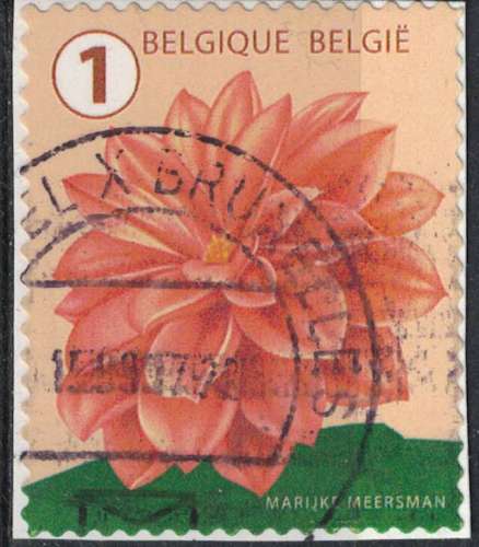 Belgique 2016 Oblitéré rond Used Fleur Flower Dahlia SU