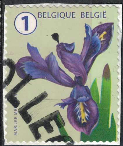 Belgique 2016 Oblitéré Used Fleur Flower Iris SU