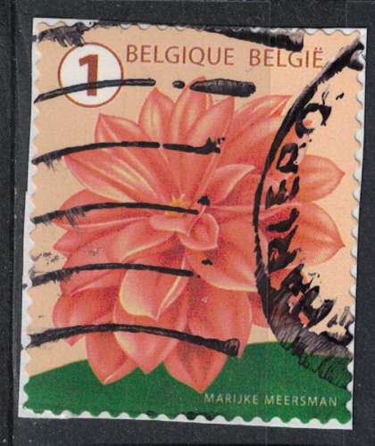 Belgique 2016 Oblitéré Used Fleur Flower Dahlia SU