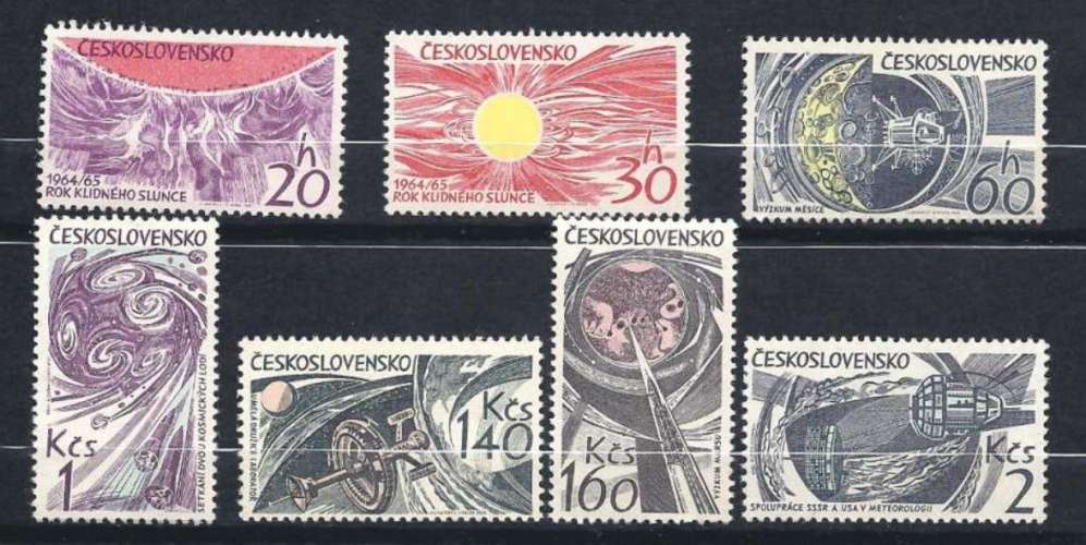 Tchecoslovaquie Y & T  N°  1381/87**   Evénements astronautiques
