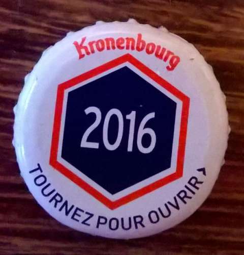 France Capsule Bière Crown Cap Beer Kronenbourg Les Années qui Comptent 2016