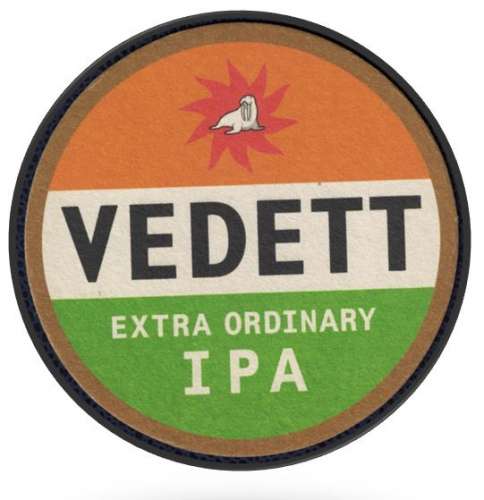 Belgique Sous Bock Bière Beermat Coaster Vedett Extra Ordinary IPA