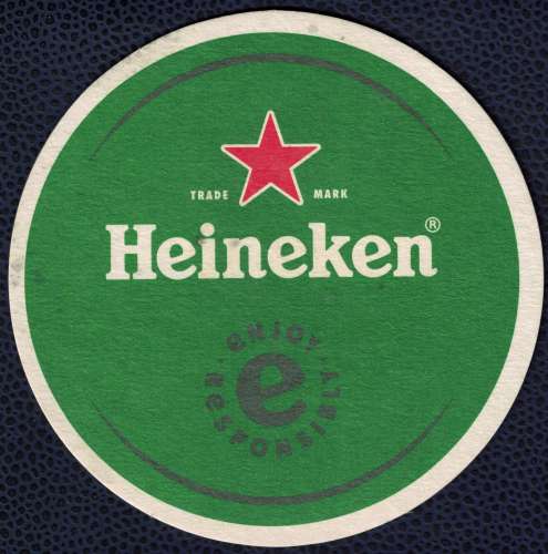 SB Sous Bock Bière Beer Beermat Heineken Trade Mark Enjoy Responsibly SU