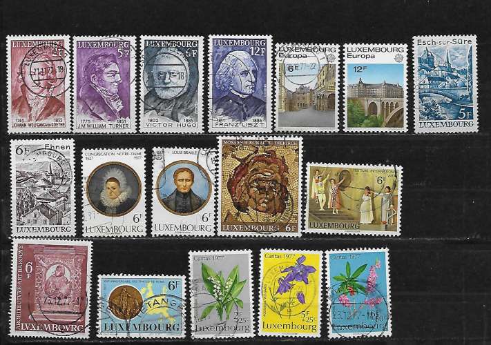 LUXEMBOURG 891 à 903/906 à 909 oblitérés rond
