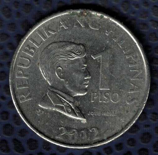 Philippines 2012 Pièce de Monnaie Coin 1 Piso Président José Rizal SU