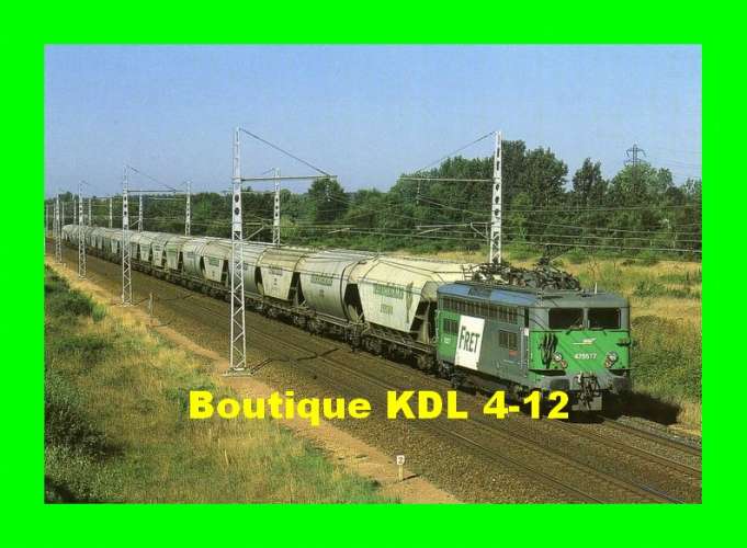 CMFM 084 - Train céréalier - loco BB 25517 vers SAINT-MARS LA BRIERE - Sarthe - SNCF