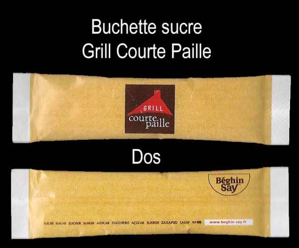 Buchette sucre - Gril Courte paille - non ouvert