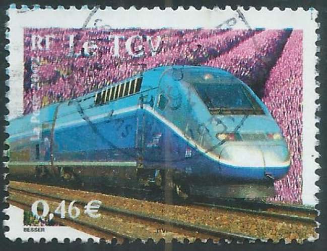 France - Y&T 3475 (o) - Le TGV -