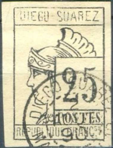 Diego Suarez 9 oblitéré
