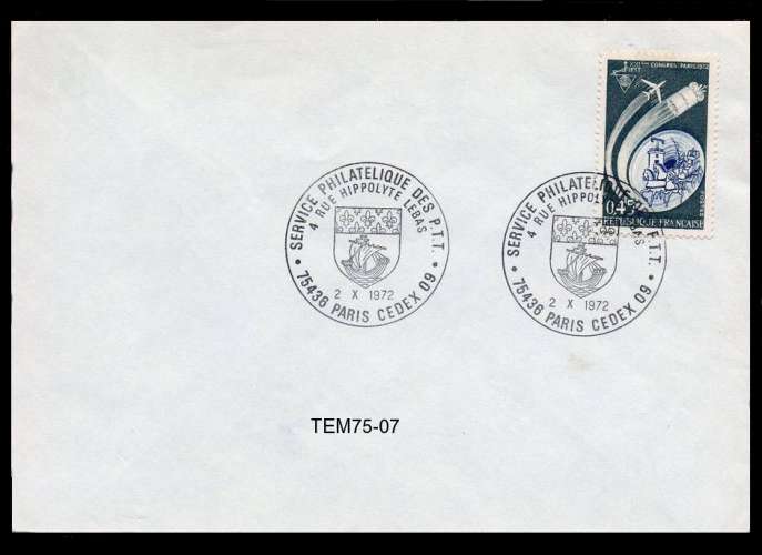 Dept 75 (Paris) 1972 > Service Philatelique PTT