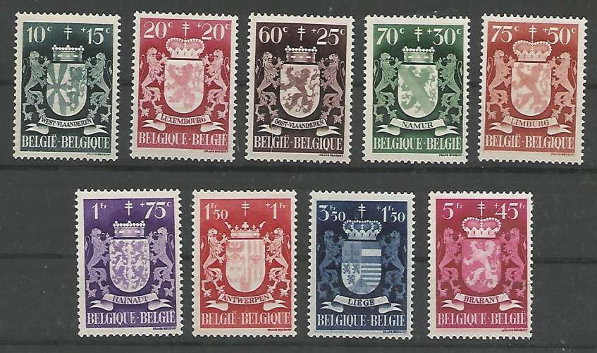 Belgique - 1941 - Antituberculeux Neuf Provinces - TP N° 716 / 24  - Neuf **