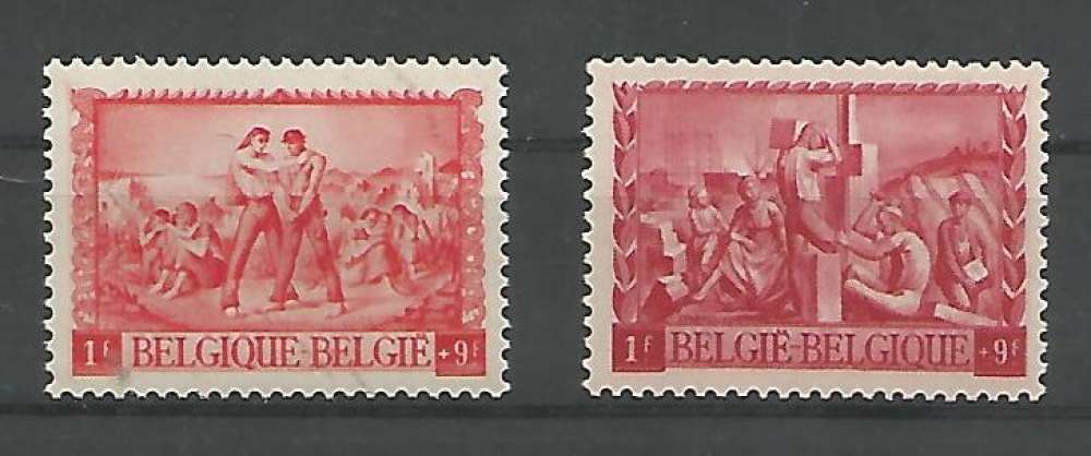 Belgique - 1945 - Au profit des sinistrés - TP N° 699 / 700  - Neuf **