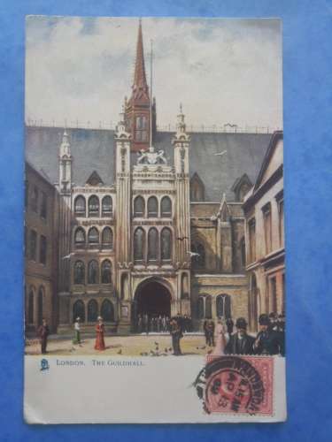 ROYAUME-UNI-LONDRES the Guildhall , circulée en 1909