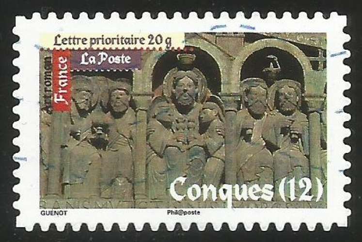 France - 2010 - Y&T n° AA 466 - Obl. - Art roman - Conques (12)