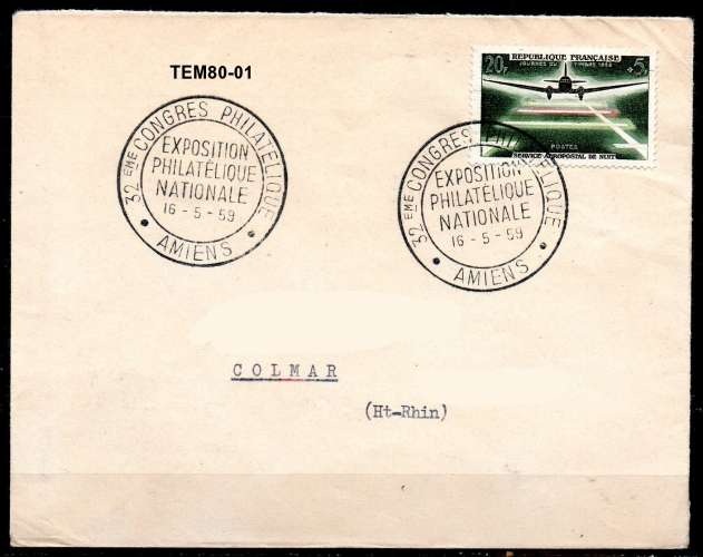 Dept 80 (Somme) AMIENS 1959 > 32° Congres philatelique