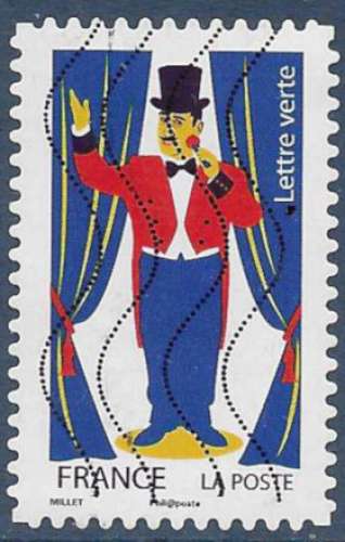 FRANCE 2017 : yt 1488 Oblitéré/Used  # Arts du  Cirque - Monsieur Loyal