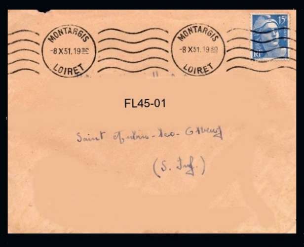 Dept 45 (Loiret) MONTARGIS 1951 > FL 5 LO continu