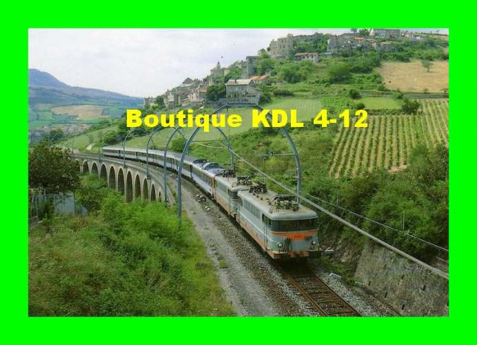 RU 0099 - Train - loco BB 9496 sur le viaduc des Terrals - COMPEYRE - Aveyron - SNCF
