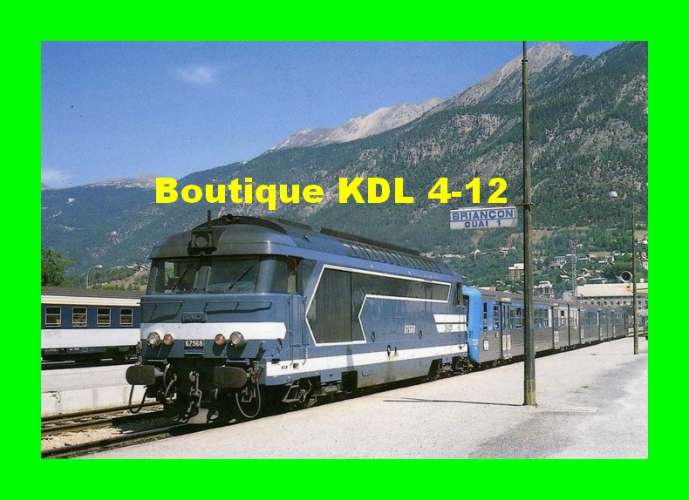 RU 0106 - Train - loco BB 67568 en gare - BRIANCON - Hautes Alpes - SNCF