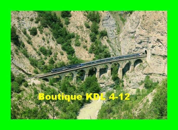 RU 0108 - Train - loco BB 67000 sur le viaduc de Combal - L´ARGENTIERE LA BESSEE - Hautes Alpes