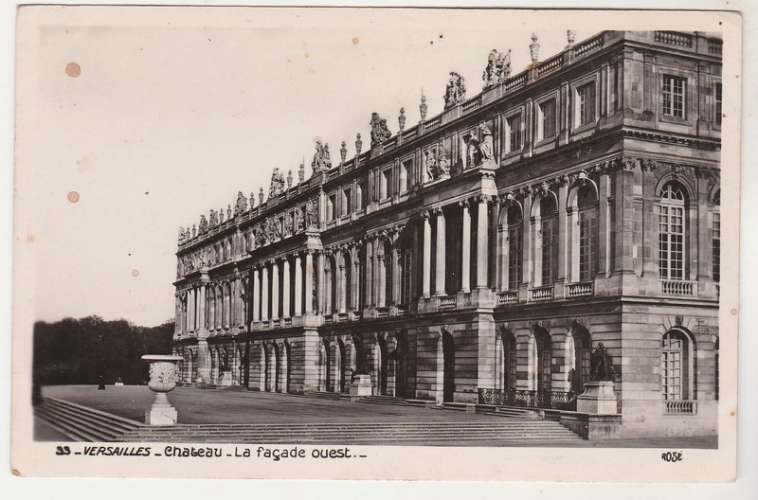 cpa 78 Versailles Château Façade ouest .: cachet convoyeur 