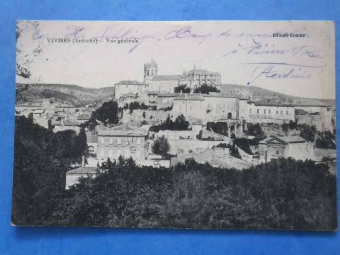 07-VIVIERS vue générale , écrite et circulée en 1916