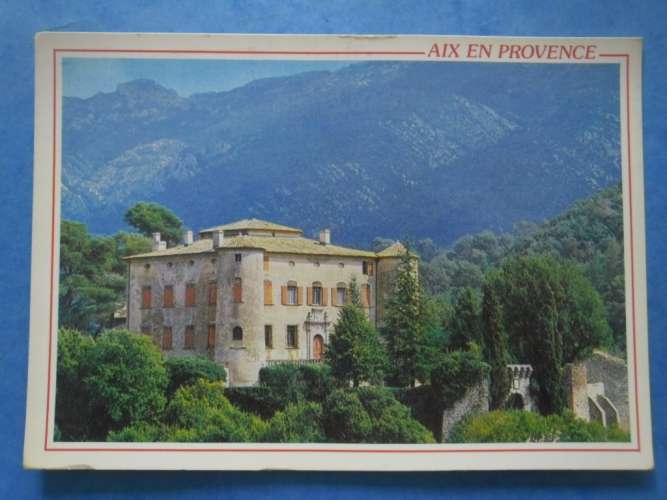 13-Chateau de Vauvenargues , écrite et circulée , 2 scans