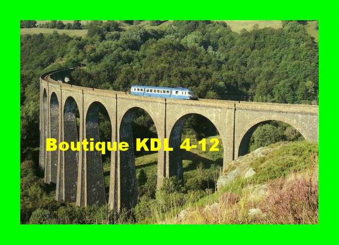 RU 0200 - Autorail X 2800 sur le viaduc de Barajol - SAINT-AMANDIN - Cantal - SNCF