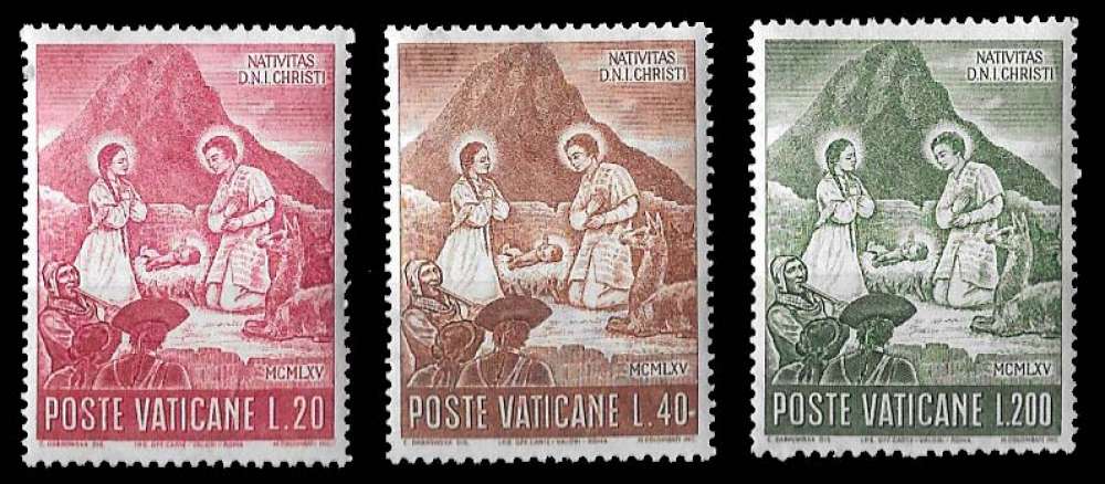 Vatican - Y&T 438 à 440 ** - Noël nativité - année 1966