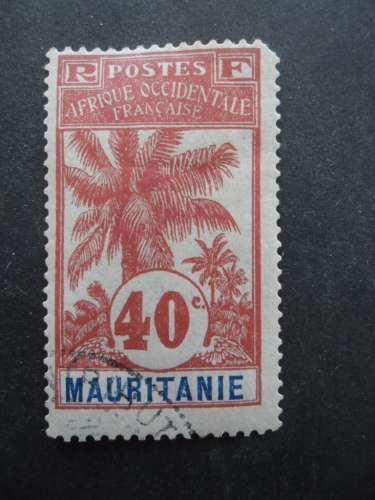 MAURITANIE N°10 oblitéré coin court cote 8€