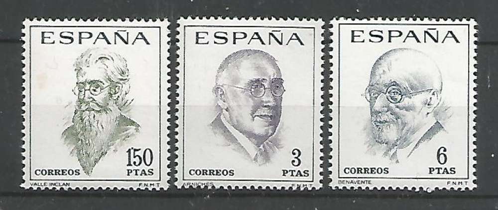 Espagne - 1966 -Ecrivains - Tp n° 1418 / 20 - Neuf **