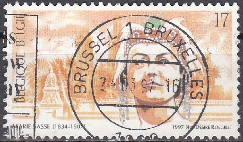 Belgique 1997 Michel 2740 O Cote (2008) 0.80 € Marie Sasse Soprano Cachet rond