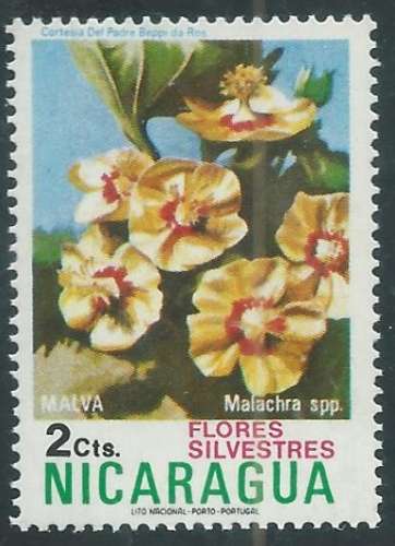Nicaragua - Y&T 0962 (**) - Fleurs -