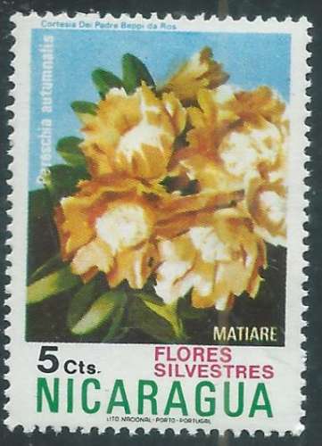 Nicaragua - Y&T 0965 (**) - Fleurs -