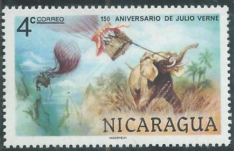 Nicaragua - Y&T 1107 (**) - Jules Verne -