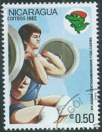 Nicaragua - Y&T 1198 (o) - Haltérophilie -