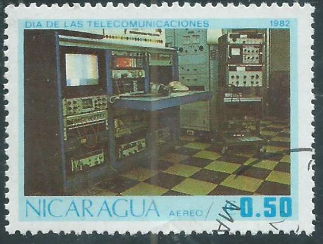 Nicaragua - Poste Aérienne - Y&T 1012 (o) - Télécommunications -