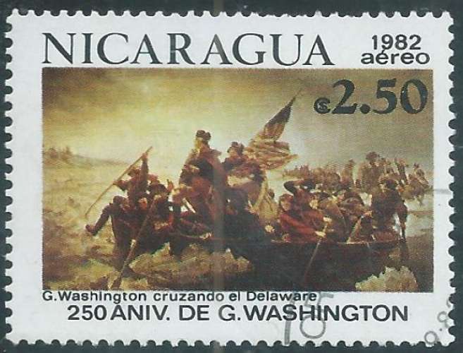 Nicaragua - Poste Aérienne - Y&T 0992 (o) - George Washington -