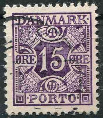DANEMARK 1934 OBLITERE TAXE N° 30B