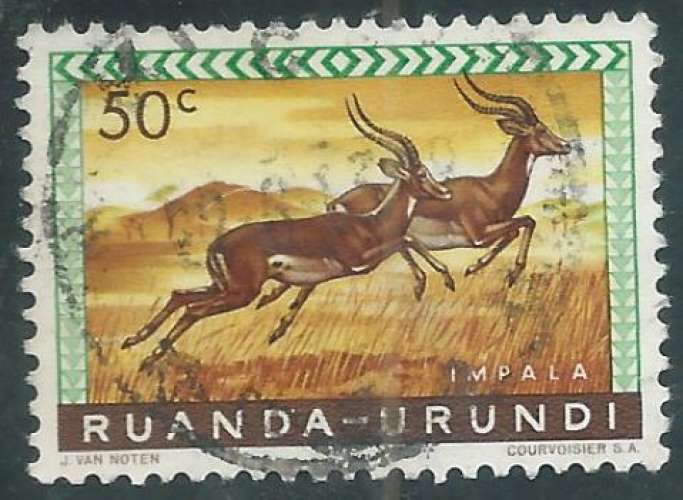 Ruanda-Urundi  - Y&T 0208 (o) - Impalas -