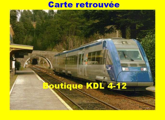 ARDEC 060 - Autorail X 72525 en gare - GENOLHAC - Gard - SNCF