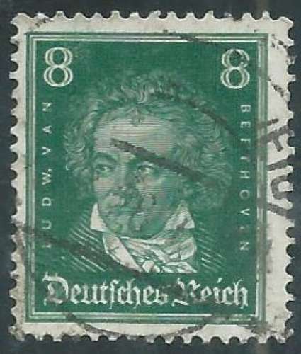 Allemagne - République de Weimar - Y&T 0381 (o) - Ludwig van Beethoven -