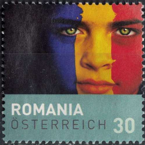 Autriche 2008 Utilisé Used Pays UEFA Euro 2008 Romania Roumanie