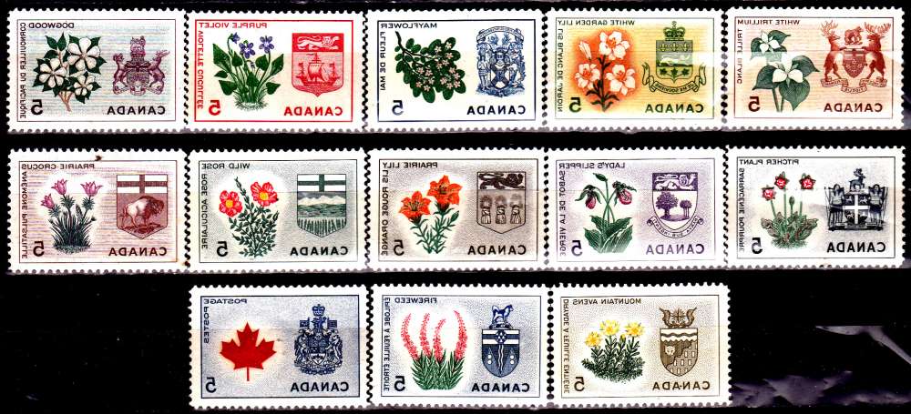 Canada 343 / 55 Armoiries et fleurs