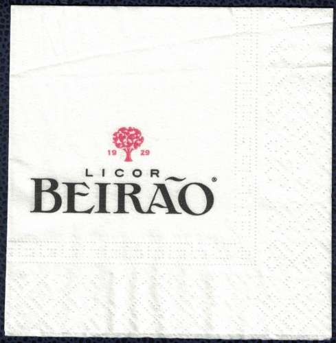 Portugal Serviette Papier Paper Napkin Liqueur Licor Beirão