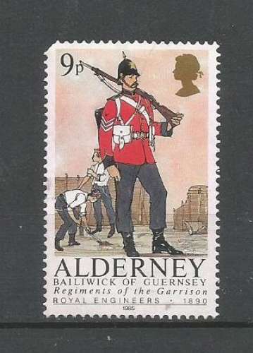 Alderney 1985 - YT n° 23 Nxx- Uniformes militaires 