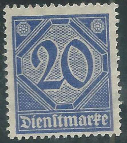 Allemagne - Timbre de service - Y&T 0020 (o) 