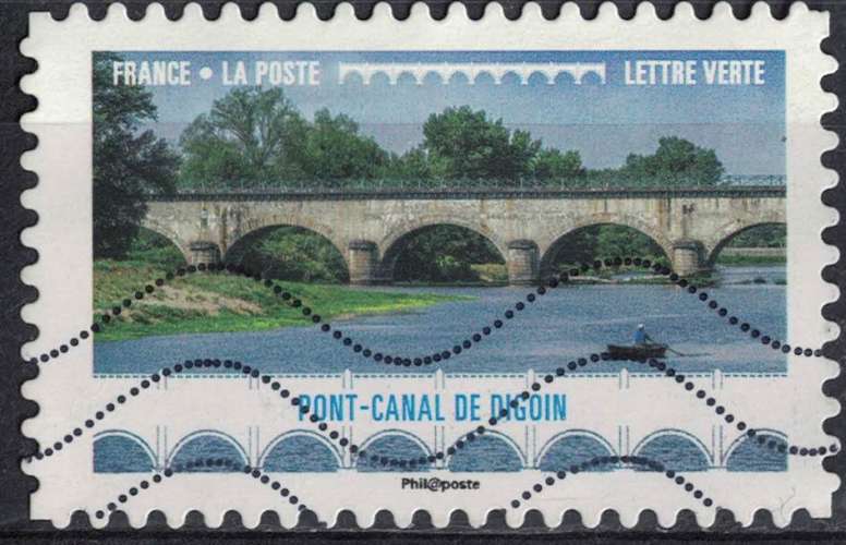 France 2017 Oblitéré Used Ponts et Viaducs Pont Canal de Digoin Y&T 1469