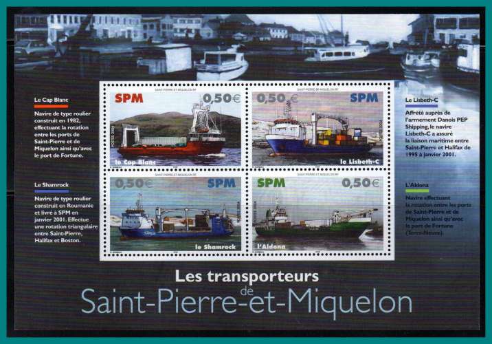 Saint Pierre et Miquelon N° BF 10 ** MNH (cote X; sous faciale 2,00€)  Bateaux